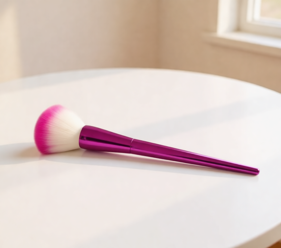 Pink Soft Bristle Nail Dust Cleaning Brush