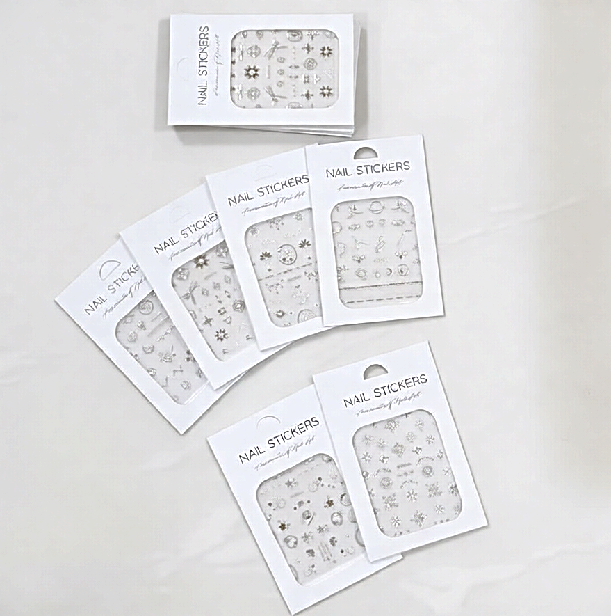 Silver/Gold Nail Art Sticker - Image 4