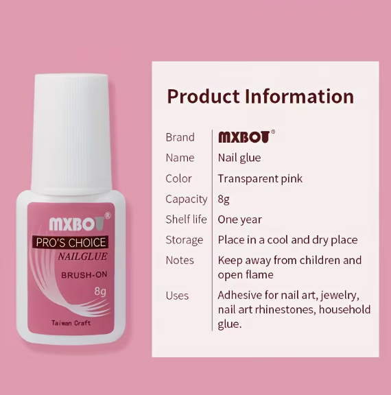 MXBOT Nail Art Glue 8g - Image 4