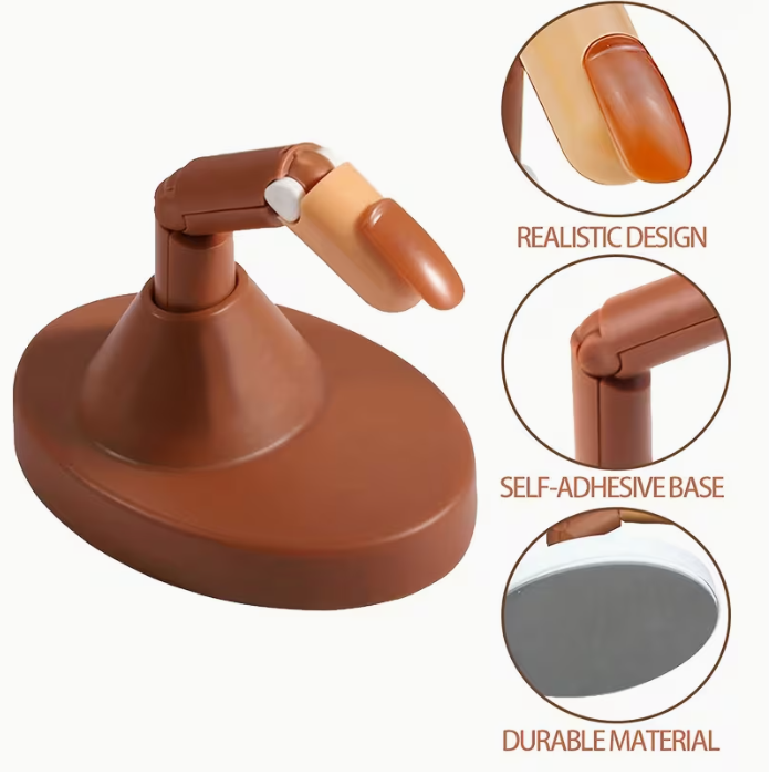 Nail Practice 3 Fingers Set – Acrylic & Nail Art Training Tool - Image 3