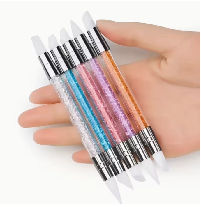 5 Pcs Dual-Ended Silicone Nail Art Tools