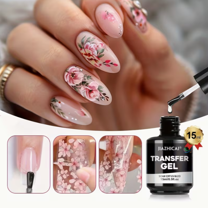 Nail Foil Art Transfer Gel | 15ml - Image 4