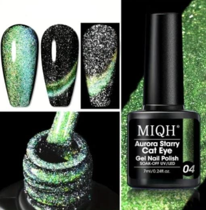 Starry Cat Eye Gel Nail - Image 4