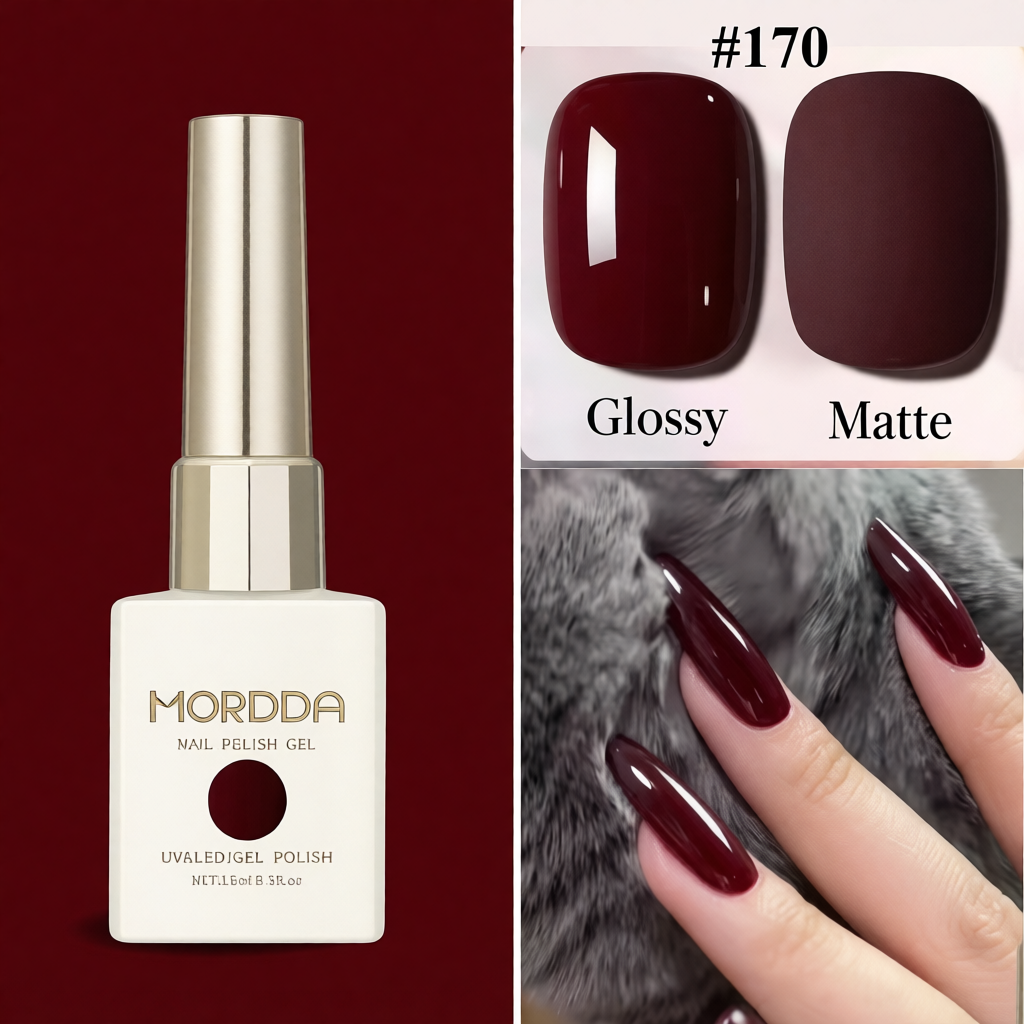 Red & Brown UV-Gel Polish - Image 4