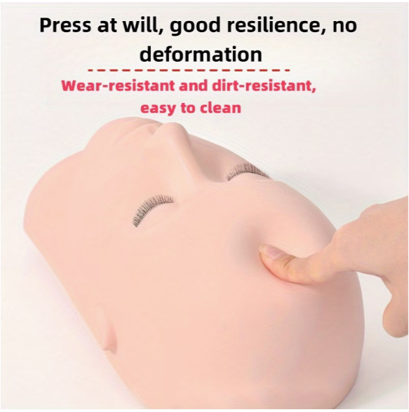 Silicone Eyelash Face Dummy - Image 5