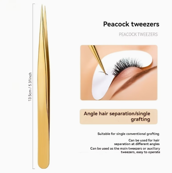 Fiber Tip Peacock Straight Tweezer - Image 2