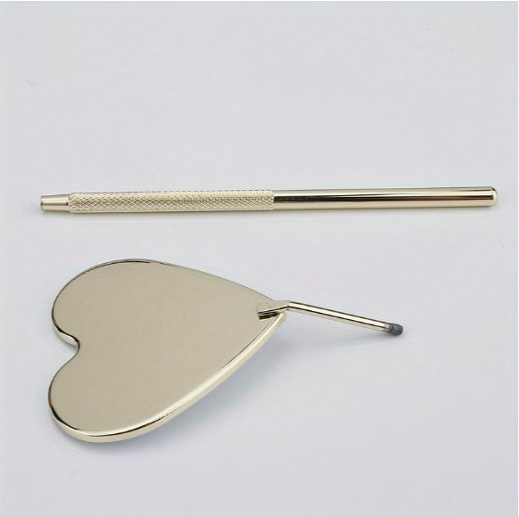 Lash Heart Gold Steel Mirror - Image 5